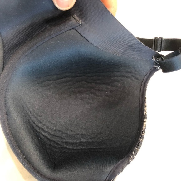 3/$25 Warner's No Side Effects Bra “Midnight Blue” size 34D - Picture 12 of 13
